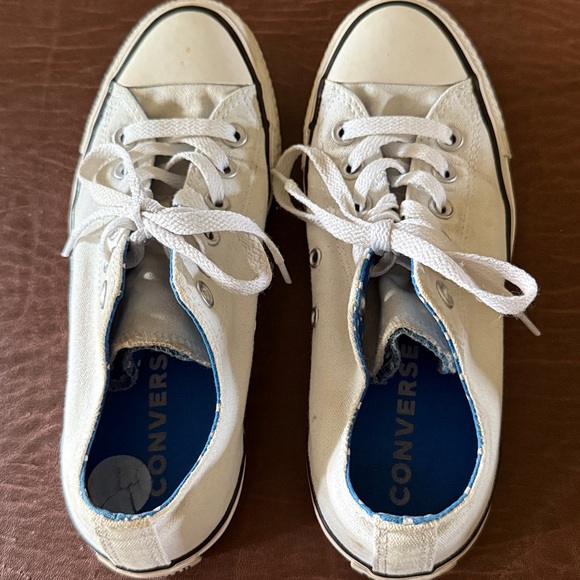 Converse Classic White Canvas Sneakers - Picture 1 of 8